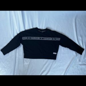 Calvin Klein Black Cropped Sweater